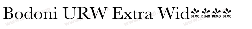 Bodoni URW Extra Wid字体转换